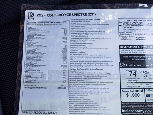 2024 Rolls-Royce Spectre in Tupelo, TN - Carlock Auto Group
